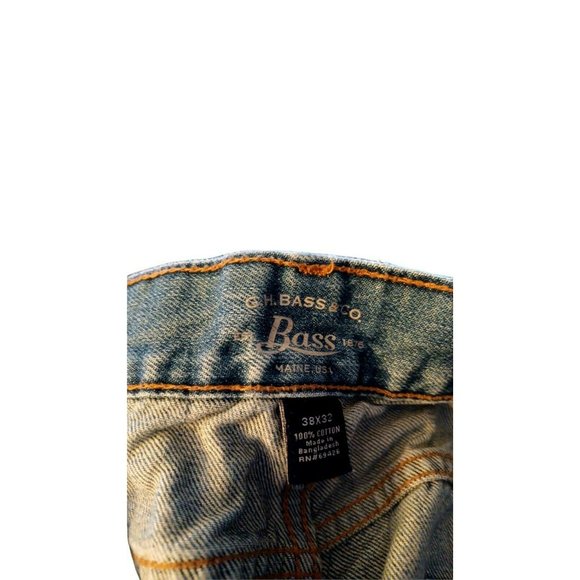 C H Bass & Co 100% Cotton Men's Jeans Size 38 X 32 - Picture 4 of 4